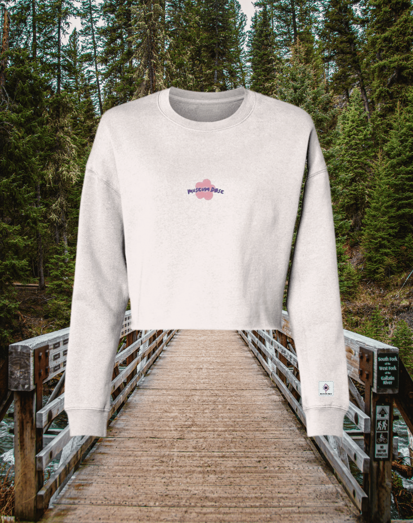 Retro Logo Cropped Crewneck