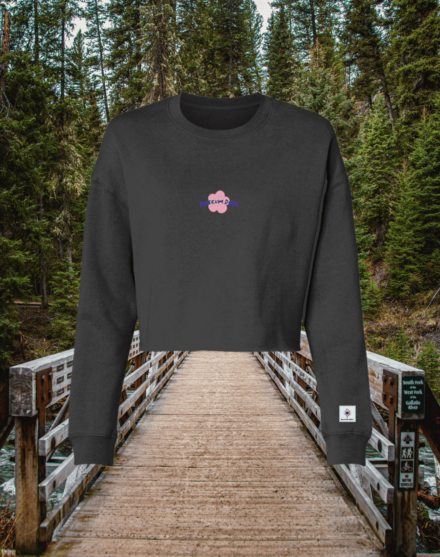 Retro Logo Cropped Crewneck